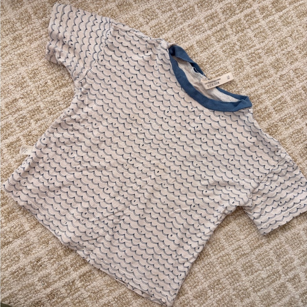 Childhoods clothing blue wave boxy tee 2t